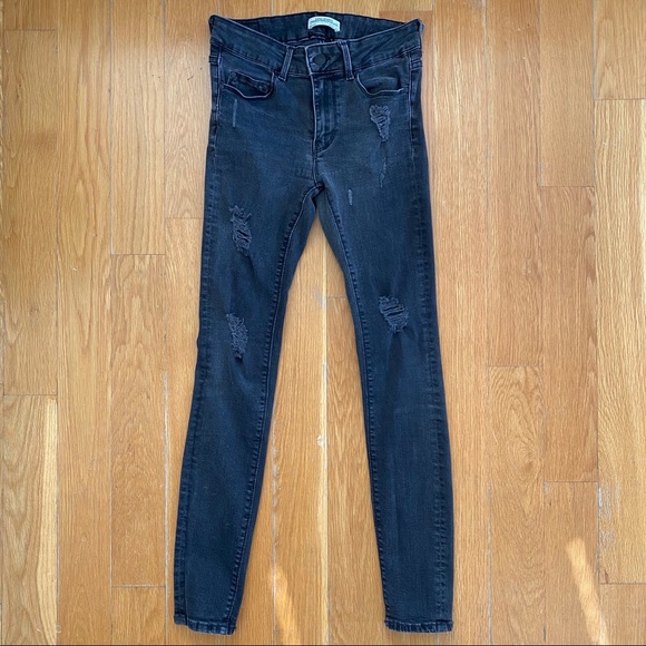 Zara Premium Distressed Denim Sz 2